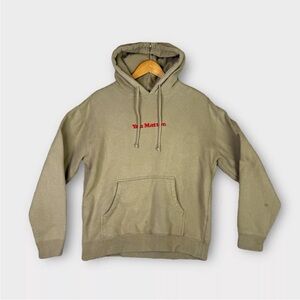 You Matter X Demetrius Harmon Hoodie Mens Medium Beige Tan Sweatshirt Sweater